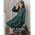 Load image into Gallery viewer, [Ali Series] ★One Piece★ Women's Shirt Dress Green Commuting Date Cute SML XL
