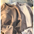 Load image into Gallery viewer, [GULAMA Series] ★Tops★ 3color suede sweatshirt unisex men's round neck easy to match
