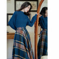 Load image into Gallery viewer, [reasure Island Series]★Setup★ 2-piece set knit tops plaid skirt retro
