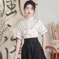 Load image into Gallery viewer, [QIYC Series] ★Chinese style shirt★ Tops, short sleeve shirts, Hanfu tops, summer clothes, improves temperament, has design
