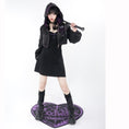 Load image into Gallery viewer, [Momoko Sakura Series] ★Jacket★ Outer mini length cute hooded black black easy to match
