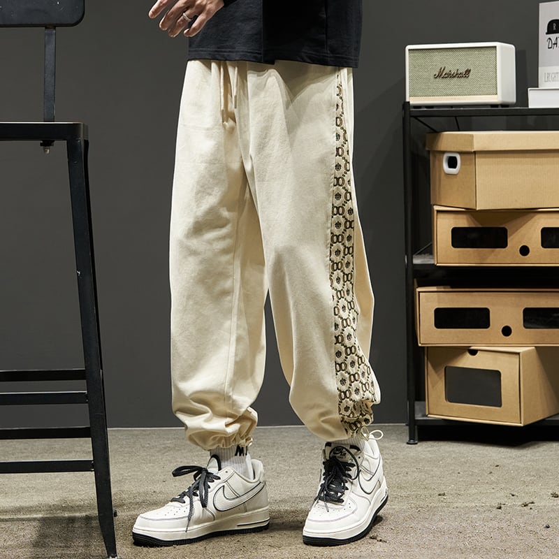 [Hkoimzen Series] ★Casual Pants★ 2color Pants Bottoms Switchable Unisex Men's Coffee Color Beige