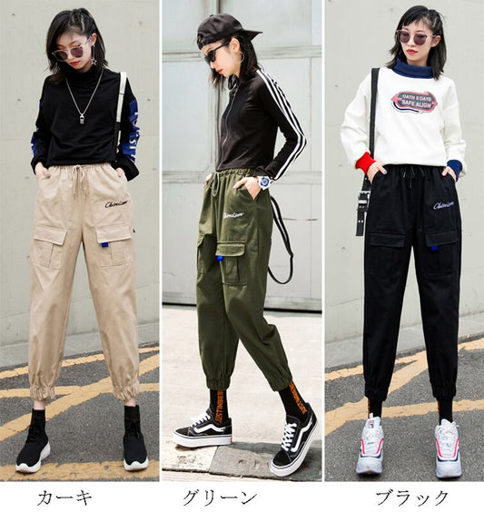 Casual Pants Trousers Bottoms Fashion Sports Style Easy to Match Ankle Pants Loose Khaki Green Black Large Size SML XL 2XL 3XL