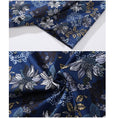 Load image into Gallery viewer, [TRAVEL ISSUANCE Series] ★Floral pattern shirt★ Unisex, men's, unique, loose, easy to match, dark blue, blue
