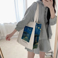 Load image into Gallery viewer, [Andcici Series]★Bag★ Tote bag, backpack, large capacity, date, floral pattern, oil painting style, sky, blue, commuting to work or school
