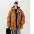 Load image into Gallery viewer, [Suikoishi Series] ★Winter coat★ Cotton coat outerwear 2color Unisex Men's Brown Navy ML XL 2XL
