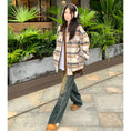 Load image into Gallery viewer, [Yuyiyeon Spicy Series] ★Outerwear★ Plaid Jacket Switching Casual Retro Easy to Match
