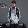 Load image into Gallery viewer, [YUANJI Series] ★China style shirt★ Tops, letter pattern, ink pattern, unisex, men's fashion, cool
