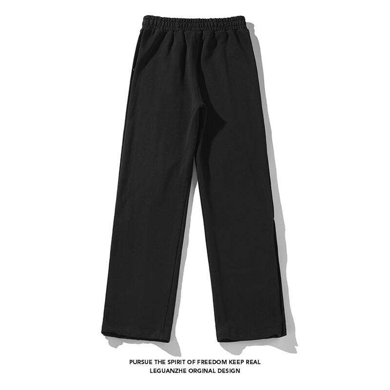 [BIGEMAN Series]★Casual Pants★ 2color Bottoms Pants Unisex Men's Large Size Simple Black Dark Gray