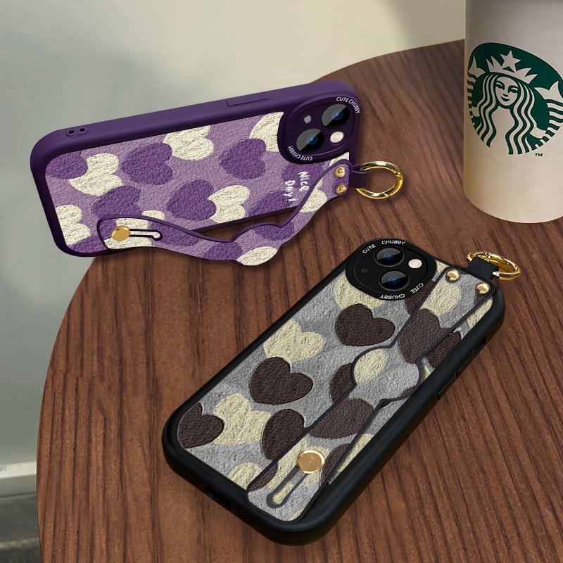 [DKF Series]★Mobile Case★ 2color Hat Purple Black Fashion iPhone14 iPhone13 iPhone12/11/7/8XS