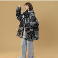 Load image into Gallery viewer, [Suikoishi Series] ★Winter Coat★ Cotton coat, outerwear, without hat type, with hat type, unisex, men's, floral pattern, fashion
