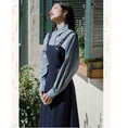 Load image into Gallery viewer, [Rinroki Series]★Setup★ 2-piece set Hanging dress + shirt Women's Blue Blue Commuting Date
