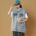 Load image into Gallery viewer, [LIUQU Series]★Jacket★ 2color outer denim jacket Unisex Men's Sleeves are removable
