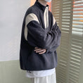 Load image into Gallery viewer, [Pvpvpv Series] ★Tops★ 3color Fleece lining Unisex Men's Black Beige Dark Gray Casual
