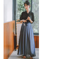 Load image into Gallery viewer, [Shobosho Series] ★Chinese-style shirt★ Hanfu shirt, plain, easy to match, black, SML, improves your temperament
