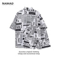 Load image into Gallery viewer, [NAMAD Series]★Setup★ 2color Hawaii Aloha Shirt Shirt + Shorts Unisex Thin
