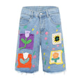 Load image into Gallery viewer, [PMFIVEE Series] ★Shorts★ Denim pants 2color Casual Unisex Men's Black Black Blue Blue
