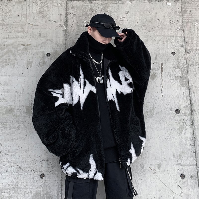 [Coolman Series] ★Outerwear★ Winter coat, unisex, men's, thick, warm, loose, cool, black, black