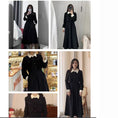 Load image into Gallery viewer, [ZHENMANZI Series] ★One Piece★ Faux layered long sleeve thick women's fashionable slimming appearance enhances your temperament Black Black
