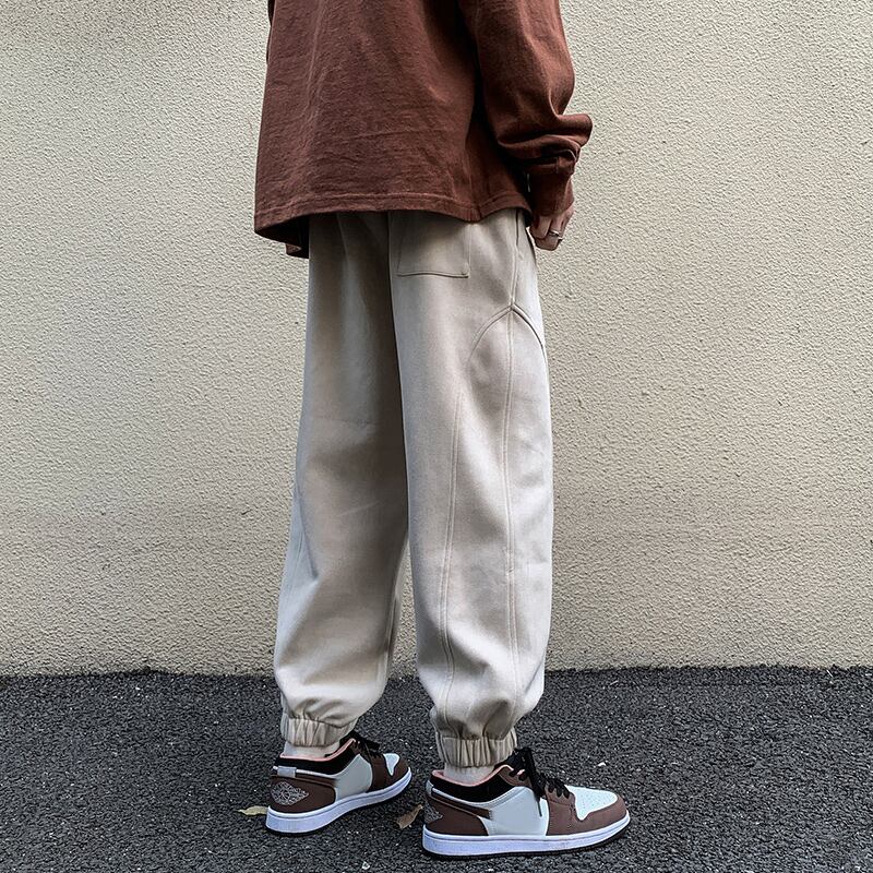 [Men's Series]★Casual Pants★ 3color Bottoms Unisex Men's Simple Easy to Match Black Gray Beige