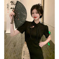 Load image into Gallery viewer, [XJXJ Series]★China style setup, single item order★ Tops or skirts, lettering pattern, improves temperament, slims down appearance
