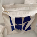 Load image into Gallery viewer, [Andcici series] ★Bag★ 5color tote bag canvas large capacity date commuting to school alphabet
