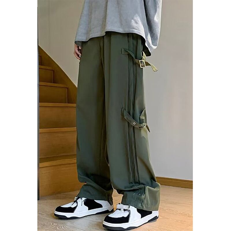 [CHAOMEICHEN Series] ★Casual Pants★ 2color Bottoms Trousers Unisex Men's Black Green