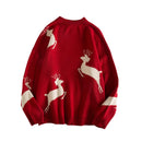 [CNCN Series]★Sweater★ 3color Tops Christmas New Year Deer Unisex Men's Red Black Beige