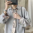 Load image into Gallery viewer, [Acha and Ko Series] ★Chinese-style shirt★ Tops 4 colors Comes with a tie Super cute Unisex Large size
