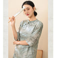 Load image into Gallery viewer, [Miss Fenny Series] ★Chinese style dress★ 2color Elegant Chinese Clothes Tang Suit Retro Improved Chinese Dress
