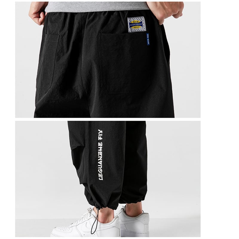 [BIGEMAN Series] ★Casual Pants★ 2color Quarter-length Bottoms Pants Unisex Men's Large Size Spring Clothes Retro