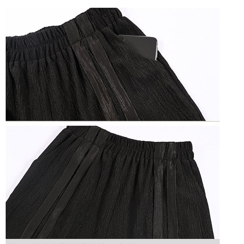 [Kokaisha --- Inkaku series]★China style pants★Bottoms Gaucho pants Original Black Black SML XL