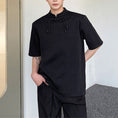 Load image into Gallery viewer, [ZHUIYI Series]★China style T-shirt★ 2color tops Chinese button unisex men's simple black white
