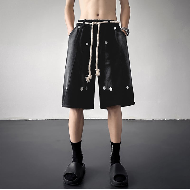 [NANSHI Series] ★Shorts ★Shorts Stylish Casual Unisex Men's Black Cool