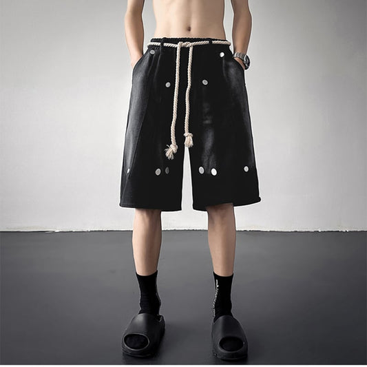 [NANSHI Series] ★Shorts ★Shorts Stylish Casual Unisex Men's Black Cool