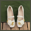 Load image into Gallery viewer, [Sweet Y Series] ★Shoes★ Size 35-40 Shoes Shoes Chinese style shoes Tang clothes Han clothes Retro Beige 3D flowers
