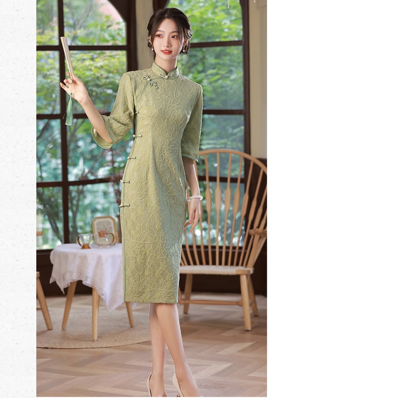 [RUYUN Series]★China Dress★ 2color Chinese Style Dress Party Wedding Green White