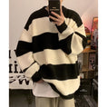 Load image into Gallery viewer, [PPG Series]★Sweater★ 2color knit tops, horizontal stripes, striped pattern, unisex, men's, casual, easy to match
