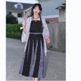 Load image into Gallery viewer, [Kokaisha --- Bamboo Series] ★China-style happi coat★ Thin outerwear Sun protection chiffon Original Purple
