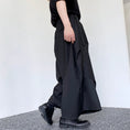 Load image into Gallery viewer, [Illustrated series]★China style trousers★ Gaucho pants Designed Unisex Men's Black Cool
