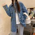 Gallery viewerに画像を読み込む, 【KEKEシリーズ】★シャツ★ 2color トップス デニムシャツ おしゃれ 春服 合わせやすい M L ブルー 青い
