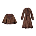 Load image into Gallery viewer, [Shokensho Series]★Setup★ 2-piece set JK style dress + cloak date retro SML XL cute
