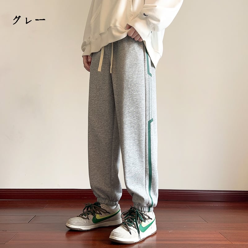 [SENSU Series] ★Casual Pants★ Brushed lining 3color Bottoms Trousers Unisex Men's Large Size Sports Style Easy to Match