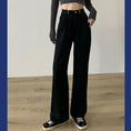 Load image into Gallery viewer, [Minatojichojinkan Series] ★Denim pants★ 2color High waist Easy to match SML Blue Black Black Blue Retro
