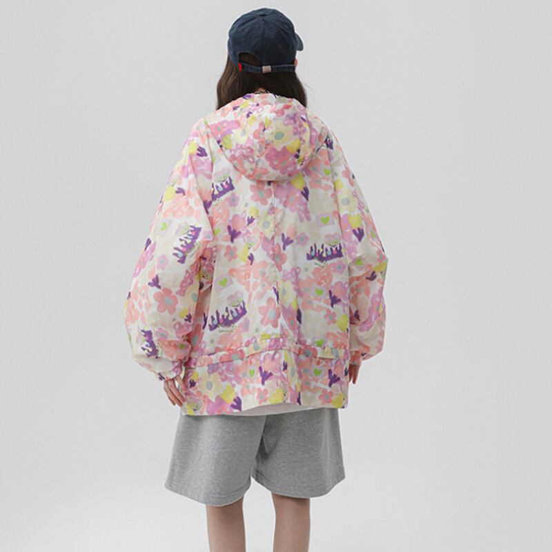 [CHAOMEICHEN Series] ★Jacket★ 2color Outer Thin Summer Clothes Sun Protection Unisex Men's Print