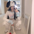 Load image into Gallery viewer, [MEIMEI Series] ★Tops★ T-shirt, long sleeve, cute, stylish, short length, cat, cat, cat
