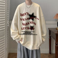 Load image into Gallery viewer, [PPG Series] ★Tops★ 3color Unisex Men's Simple Long Sleeve Alphabet Black Beige Wine Red
