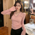 Load image into Gallery viewer, [XIXI Series]★Knit Tops★ 3color Tops Sexy Simple V-neck Black Pink Slimming
