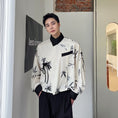 Load image into Gallery viewer, [Illustrated Series] ★China Style Shirt★ Bamboo Bamboo Pattern Tops Long Sleeve Shirt Unisex Men's Print Color Scheme
