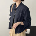 Load image into Gallery viewer, [Togawa Series] ★Outer★ 2color Jacket Short Length Simple Easy to Match Brown Navy ML
